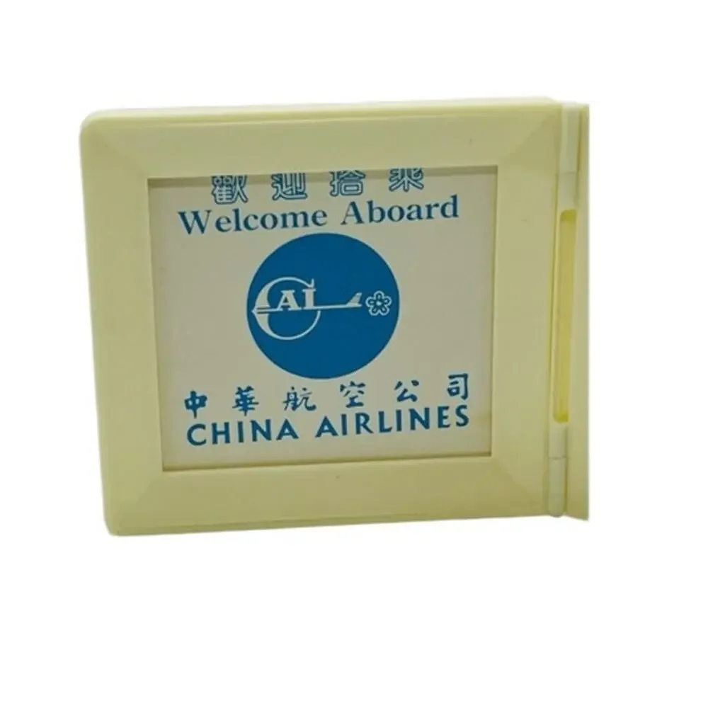 VTG China Airlines 1986 Souvenir‎ Folding Picture Frame Asian Travel Memorabilia